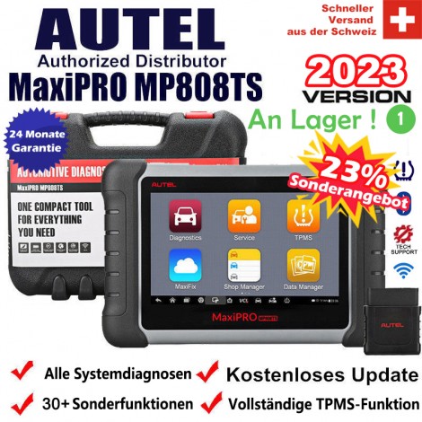 Autel MaxiPRO MP808TS Vollständige TPMS/RKDS Bluetooth OBD2 Alle Systems und 24 Sonderfunktionen  KFZ Diagnosegerät/ KFZ Fehlercode TPMS Scanner