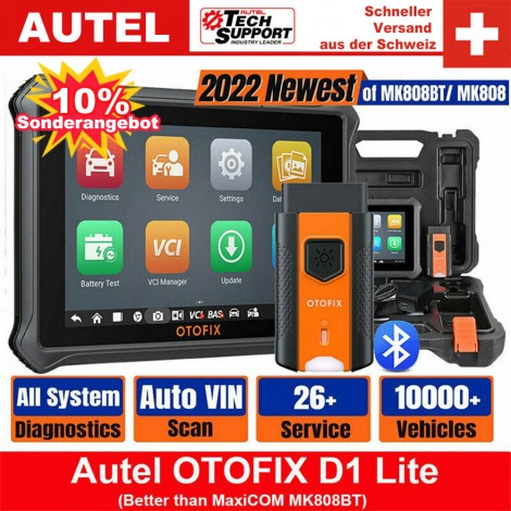 Autel OTOFIX D1 Lite Bluetooth Code Reader Auto Diagnosescan-werkzeug Aktive und Batterie Test OBD2 Scanner PK MK808 BT MK808BT