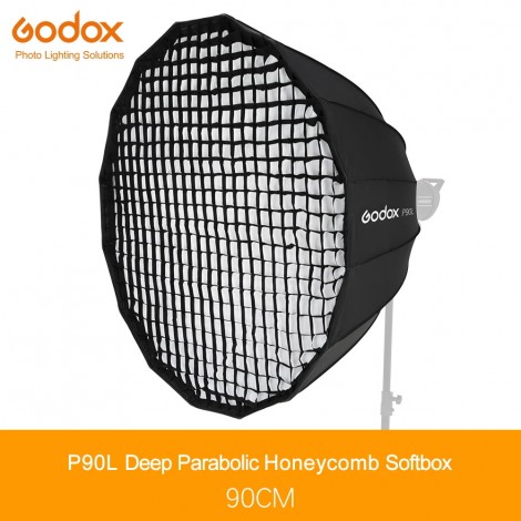 Godox Tragbare P90L 90 cm Tiefe Parabolischen Honeycomb Grid Softbox Bowens Berg Studio Flash Reflektor Foto Studio Softbox