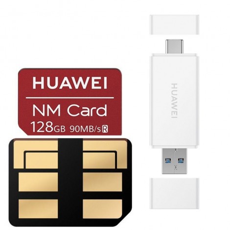 Huawei universal NM 128GB Nano-Speicherkarte 90MB/s Nano SD und Kartenleser