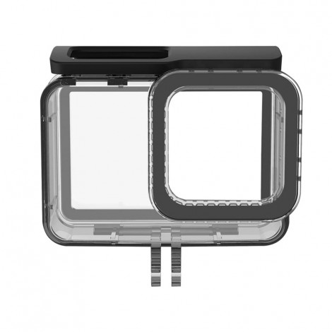 TELESIN IS-WTP-R02 Wasserdichtes Kameragehäuse 40 Meter Unterwassergehäuse Fotozubehör Kompatibel mit Insta360 ONE R 4K Weitwinkel-Actionkameras