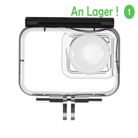 TELESIN IS-WTP-R01 Wasserdichtes Kameragehäuse 40 Meter Unterwassergehäuse Fotozubehör Kompatibel mit Insta360 ONE R 360 VR Edition Action-Kameras