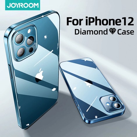 Joyroom Klar Fall Für iPhone 12 Pro Max Zurück PC + TPU Stoßfest Volle Objektiv Schutz Abdeckung