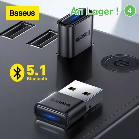 Baseus USB Bluetooth Adapter für PC Laptop Drahtlose Lautsprecher Audio Empfänger Bluetooth 5.1