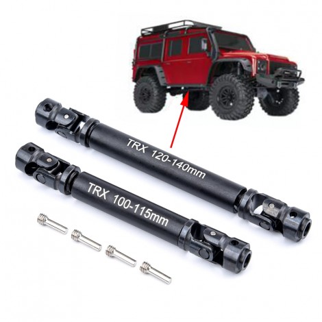 100-115mm/120-140mm Legierung Edelstahl Kreuzgelenk Für 1/10 Rc Auto Trx4 Traxxas Trx-4 TRX-6 TRX6