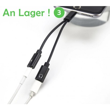 2 in 1 Dual Lightning Audio Kopfhörer und Lade adapter für iPhone