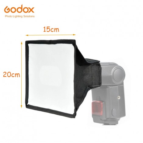 Godox SB1520 Universal 15x20 cm Licht-Diffusor Faltbare Softbox für Kamera Flash