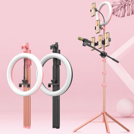 Ulanzi Füllen Licht Stativ Multi-funktion Live Handy Halterung LED Ring Licht Dimmbare Fotografie Selfie Stick Stand