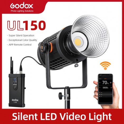 Godox 150W UL150 UL-150 5600K Farbe Temperatur Stille Bowens Berg LED Video Licht Fernbedienung und App Unterstützung