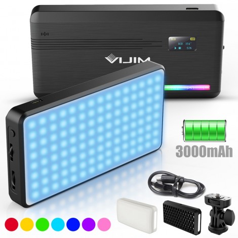 VIJIM VL196 RGB LED Video Licht 2500K 9000K Dimmbare Füllen Licht DSLR Smartphone Vlog Licht Lampe Fotografie Beleuchtung kit
