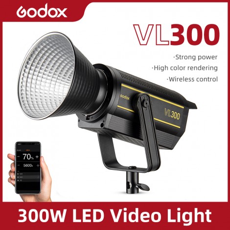 Godox VL300 VL-300 300W 5600K Weiß Version LED-Videoleuchte Dauerausgang Blitzlicht Bowens Mount Studio Light APP-Unterstützung