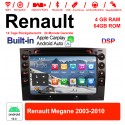 7 Zoll Android 10.0 Autoradio / Multimedia 4GB RAM 64GB ROM für   RENAULT MEGANE 2003-2010 Built-in Carplay / Android Auto