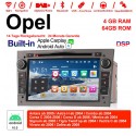 7 Zoll Android 10.0 Autoradio / Multimedia 4GB RAM 64GB ROM Für Opel Astra Vectra Antara Zafira Corsa MIT dem verbauten DSP ( Digital Sound Prozessor )  und Bluetooth 5.0 Grau Built-in Carplay / Android Auto