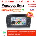 7 Zoll Android 10.0 Autoradio / Multimedia 4GB RAM 64GB ROM Für Mercedes Benz SL R230 SL500 2001-2007 Mit WiFi NAVI Bluetooth USB