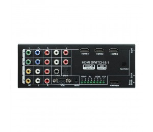 BK-H18 HDMI Audio Extractor with 8 Inputs to 1 HDMI Output with Optical / Coaxial 5.1 Channel