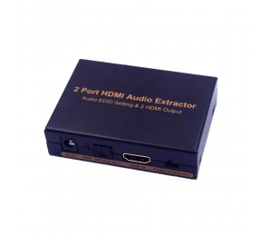 BK-912 HDMI Splitter with Integrated Audio Extractor with Optical and RCA L / R Stereo Outputs