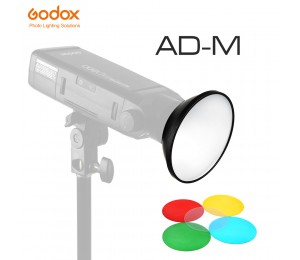 Godox AD-M Standard Reflektor Beauty Dish mit 5 Farbfiltern Soft Diffusor für Godox AD200 AD180 AD360 AD360II Kamerablitze