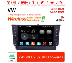 9 Zoll Android 11.0 4G LTE Autoradio / Multimedia 4GB RAM 64GB ROM Für VW GOLF VII/7 Ab 2013 Built-in Carplay / Android Auto