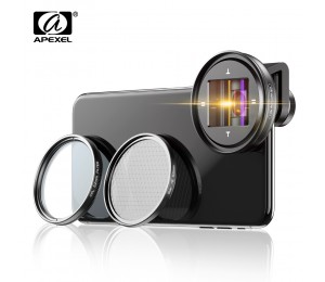 APEXEL APL-PRAN-V2 professionelle 1,33 x anamorph objektiv HD WideScreen moive Objektiv Video Vlog kamera cpl objektiv für Samsung Huawei smartphones