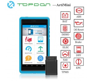 TOPDON ArtiMini Auto Diagnose Werkzeug Software Automotive Alle System OBDII OBD2 Bluetooth Scanner WiFi Volle Funktion pk X431 Profis