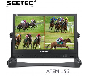 SEETEC ATEM156 15,6 Inch Live Streaming Broadcast Direktor Monitor mit 4 HDMI Eingang Ausgang Quad Split Display für ATEM Mini
