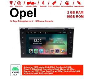 7 Zoll Android 10.0 Autoradio / Multimedia 2GB RAM 16GB ROM für Opel Astra H Vectra Corsa Zafira Antara Combo Meriva Signum