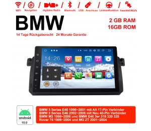 9 Zoll Android 10.0 Autoradio/Multimedia 2GB RAM 16GB ROM Für BWM 3Series M3 75 E46 3er MG ZT