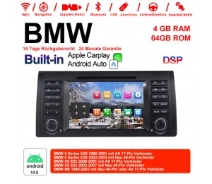 7 Zoll Android 10.0  Autoradio / Multimedia 4GB RAM 64GB ROM  Für BMW E53 E39 X5 M5 Built-in Carplay / Android Auto