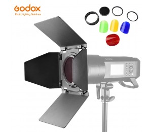 Godox BD-08 Honeycomb Grid Barn Tür mit Farbe Filter für Godox AD400Pro Outdoor Flash-Strobe Licht Monolight BD08