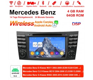 7 Zoll Android 12.0  Autoradio / Multimedia 4GB RAM 64GB ROM Für E-Klasse W211,CLS Klasse W219,G-Klasse W463 Built-in CarPlay Android Auto
