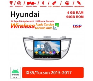 10.1 Zoll Android 10.0 Autoradio / Multimedia 4GB RAM 64GB ROM Für Hyundai IX35/Tucson 2015-2017 Built-in Carplay / Android Auto