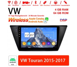 10 Zoll Android 10.0 Autoradio / Multimedia 4GB RAM 64GB ROM Für VW Touran 2015-2017 Built-in Carplay/Android Auto