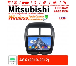 10.1 Zoll Android 12.0 Autoradio / Multimedia 4GB RAM 64GB ROM Für Mitsubishi ASX 2010-2012 Built-in CarPlay / Android Auto