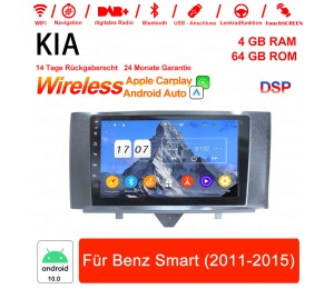 9 Zoll Android 10.0 Autoradio / Multimedia 4GB RAM 64GB ROM für Mercedes Benz Smart 2011-2015 Built-in Carplay / Android Auto