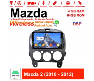 9 Zoll Android 10.0 Autoradio / Multimedia 4GB RAM 64GB ROM Für Mazda 2 2010 - 2012 Built-in Carplay/Android Auto