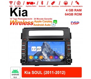 6.2 Zoll Android 10.0 Autoradio / Multimedia 4GB RAM 64GB ROM Für Kia SOUL 2011-2012 Mit WiFi NAVI Bluetooth USB