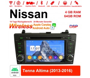 7 Zoll Android 10.0 Autoradio / Multimedia 4GB RAM 64GB ROM Für Nissan Tenna Altima 2013-2016 Mit WiFi NAVI Bluetooth USB