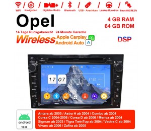 7 Zoll Android 12.0 Autoradio/Multimedia 4GB RAM 64GB ROM Für Opel Astra Antara Corsa Vectra Zafira Meriva Built-in Carplay/Android Auto