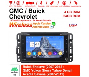7 Zoll Android 12.0 Autoradio / Multimedia 4GB RAM 64GB ROM Für GMC sierra Yukon Savana Denali/Buick Enclave Chevrolet Mit WiFi NAVI Bluetooth USB
