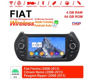 7 Zoll Android 10.0 Autoradio / Multimedia 4GB RAM 64GB ROM Für Fiat Fiorino Citroen Nemo Peugeot Bipper Built-in Carplay / Android Auto