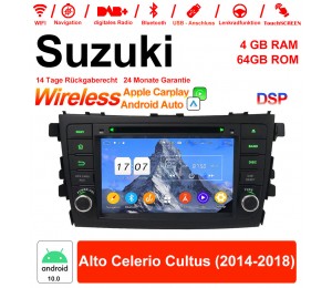 7 Zoll Android 10.0 Autoradio / Multimedia 4GB RAM 64GB ROM Für Suzuki Alto Celerio Cultus 2014-2018 Mit WiFi NAVI Bluetooth USB