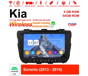 8 Zoll Android 10.0 Autoradio / Multimedia 4GB RAM 64GB ROM Für Kia Sorento 2013 2014 Mit WiFi NAVI Bluetooth USB