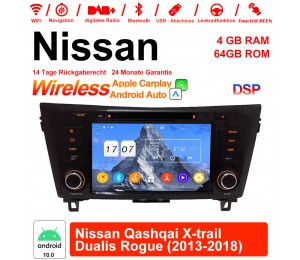 8 Zoll Android 10.0 Autoradio / Multimedia 4GB RAM 64GB ROM Für Nissan Qashqai X-trail Dualis Rogue 2013-2018 Mit WiFi NAVI Bluetooth USB