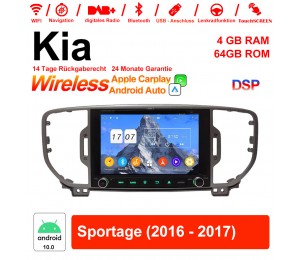 8 Zoll Android 10.0 Autoradio / Multimedia 4GB RAM 64GB ROM Für Kia Sportage 2016 2017 Mit WiFi NAVI Bluetooth USB