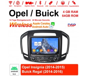 8 Zoll Android 10.0 Autoradio / Multimedia 4GB RAM 64GB ROM Für Buick Regal / Opel Insignia 2014 2015 Mit WiFi NAVI USB