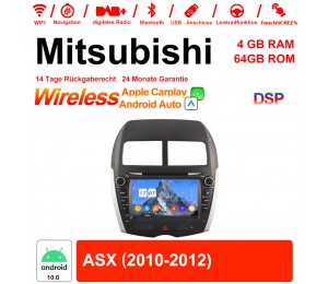 8 Zoll Android 10.0 Autoradio / Multimedia 4GB RAM 64GB ROM Für Mitsubishi ASX 2010-2012 Built-in CarPlay / Android Auto