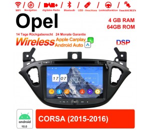 8 Zoll Android 12.0 Autoradio / Multimedia 4GB RAM 64GB ROM Für Opel CORSA Mit WiFi NAVI USB
