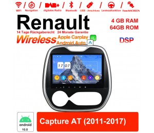9 Zoll Android 10.0 Autoradio / Multimedia 4GB RAM 64GB ROM Für Renault Capture AT 2011-2017 Mit WiFi NAVI Bluetooth USB