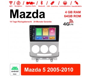 9'' Android 10.0 Octa-core 4GB RAM 64GB ROM Autoradio / Multimedia Für Mazda 5 2005-2010 Mit DSP WiFi 4G LTE NAVI Bluetooth USB Built-in Carplay