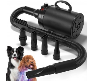 hundefön Hundetrockner 4.5 PS / 3200 W Blower hundefön mit Einstellbarer Geschwindigkeit Hundepflege-Trockner-Gebläse